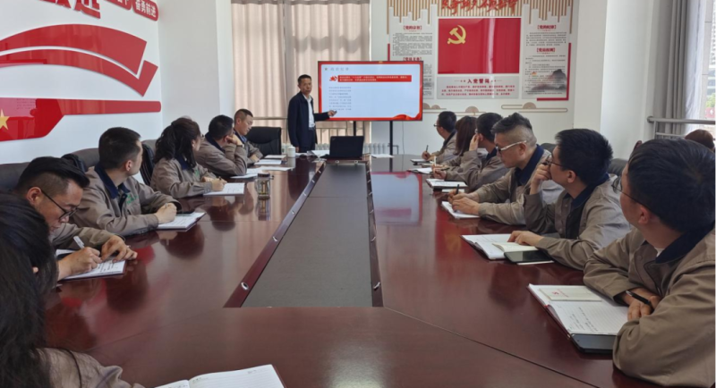 恪守“六大紀(jì)律” 筑牢思想根基——集團(tuán)黨委委員、紀(jì)委書記赴朝物開投公司黨支部講授專題黨課