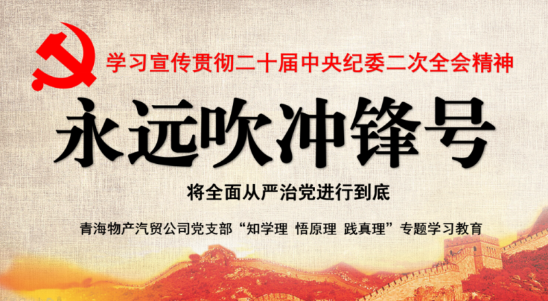 物產汽貿黨支部舉行“知學理、悟原理、踐真理” ——“永遠吹沖鋒號”篇專題學習